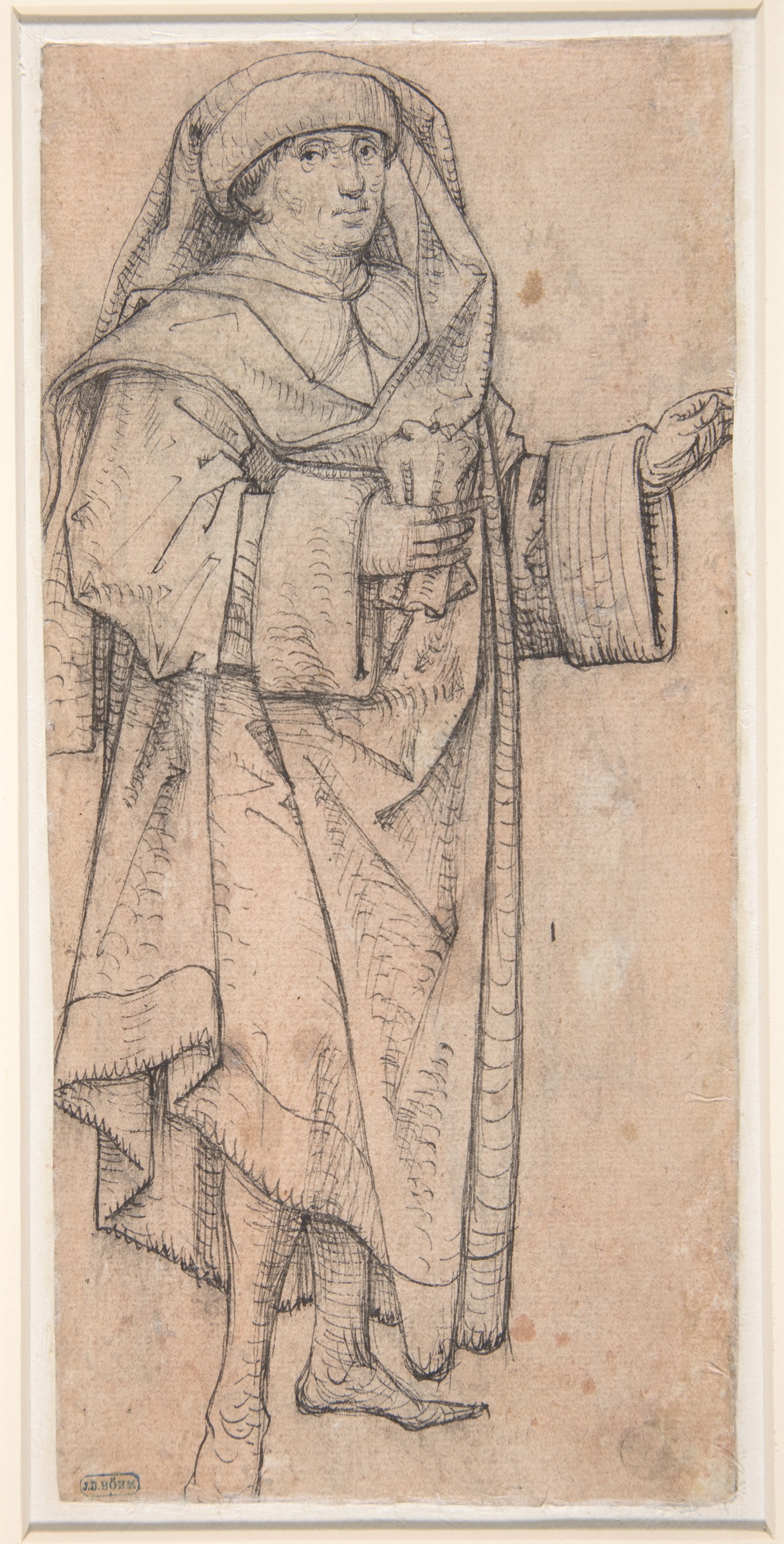Standing Scholar (Prophet?), Germany, Middle Rhine, ca. 1460–70. The Metropolitan Museum of Art, New York (1975.1.765). Open Access.